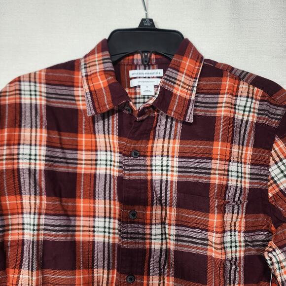 Men's Button Down Regular Fit Long Sleeve Plaid Flannel Shirts size medium - Picture 4 of 8